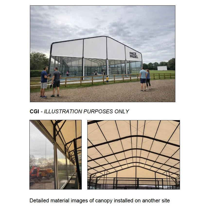 Little Stoke Cricket Club Padel Court Plans - Images