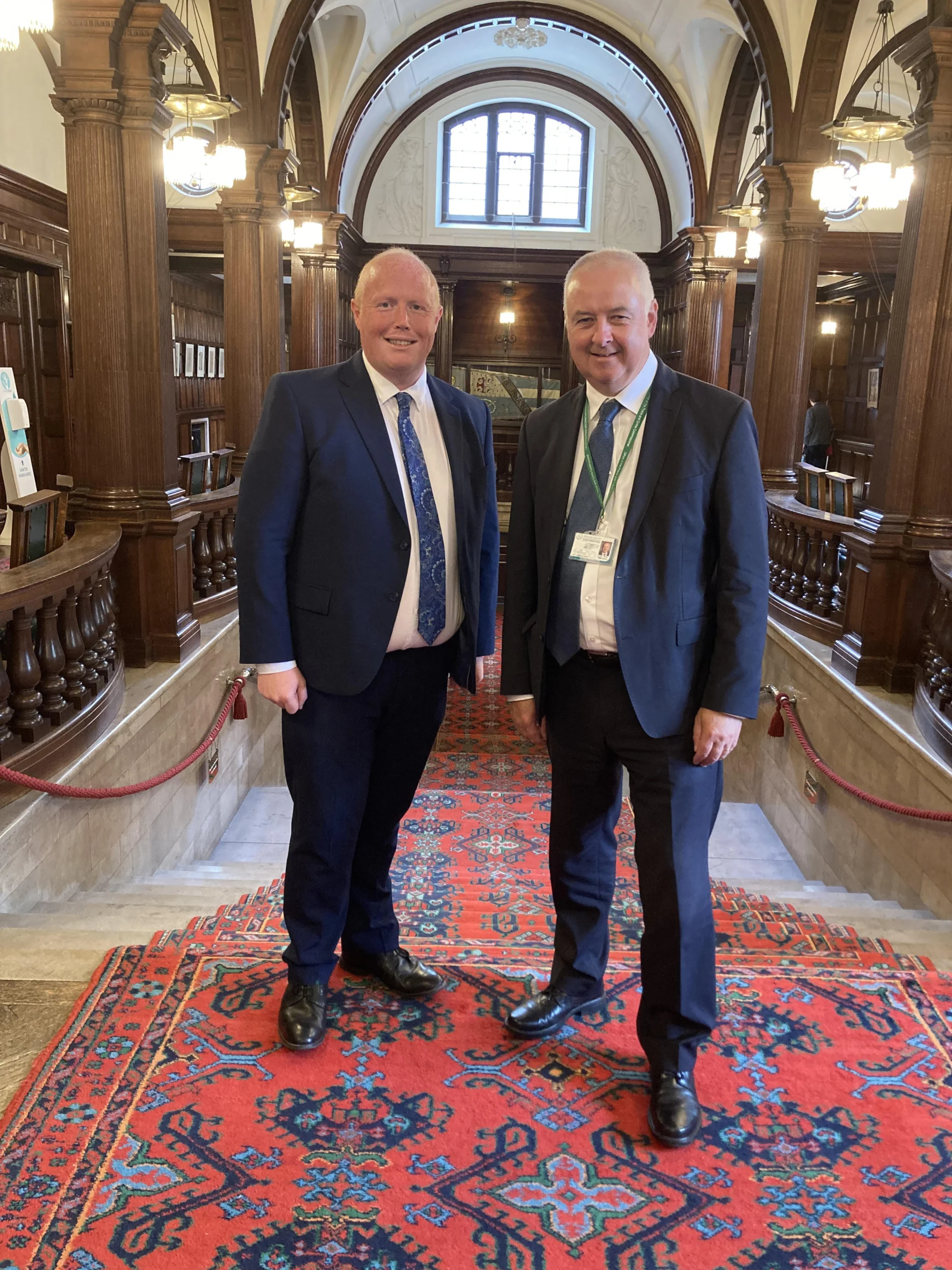 Staffordshire's new Deputy Police Fire and Crime Commissioner Dave Evans with Staffordshire Police Fire and Crime Commissioner Ben Adams