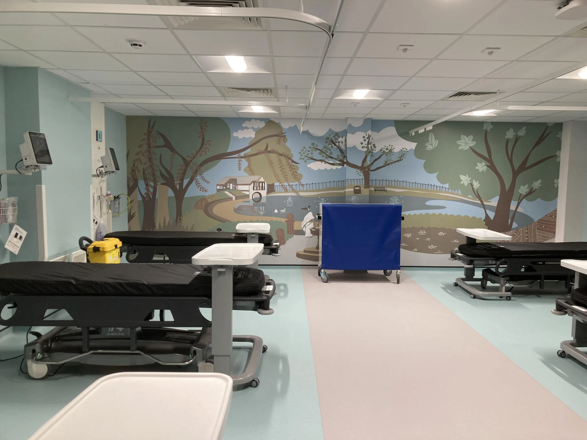 A recovery room in the centre's endoscopy unit