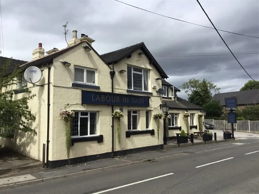 The Labour in Vain pub on Yarnfield Lane in Yarnfield.
