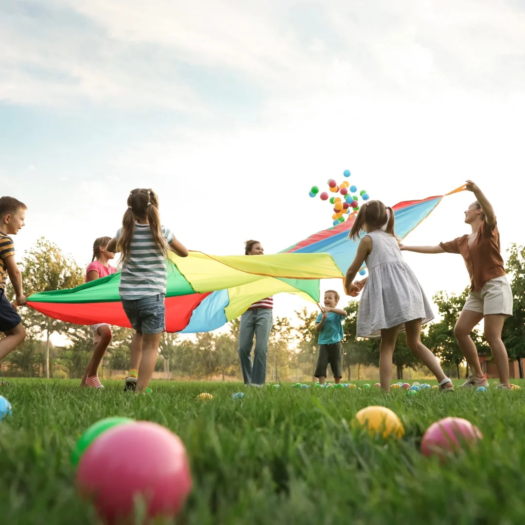 Kids Activities in a field.