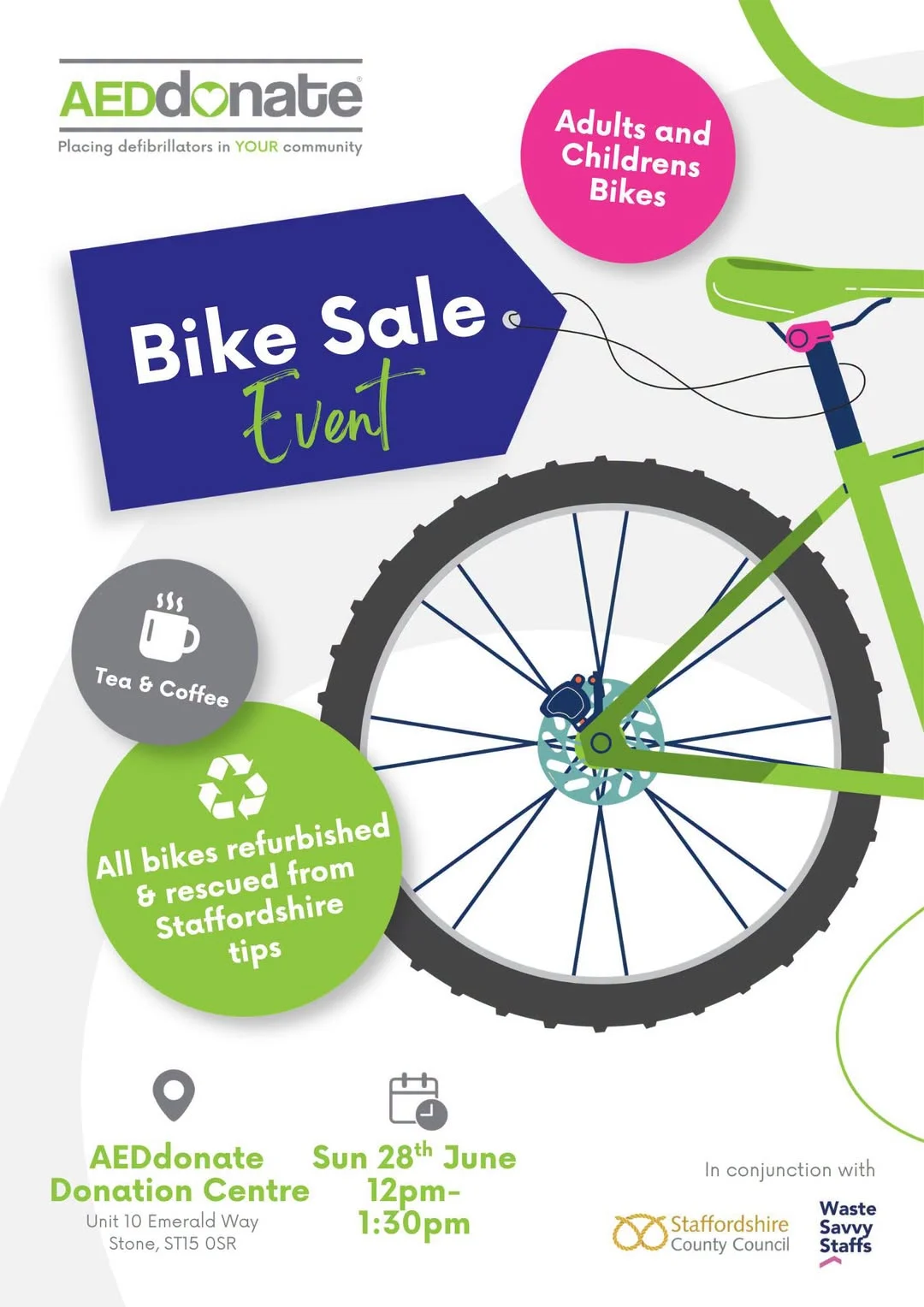 AEDdonate Bike Sale 28th June