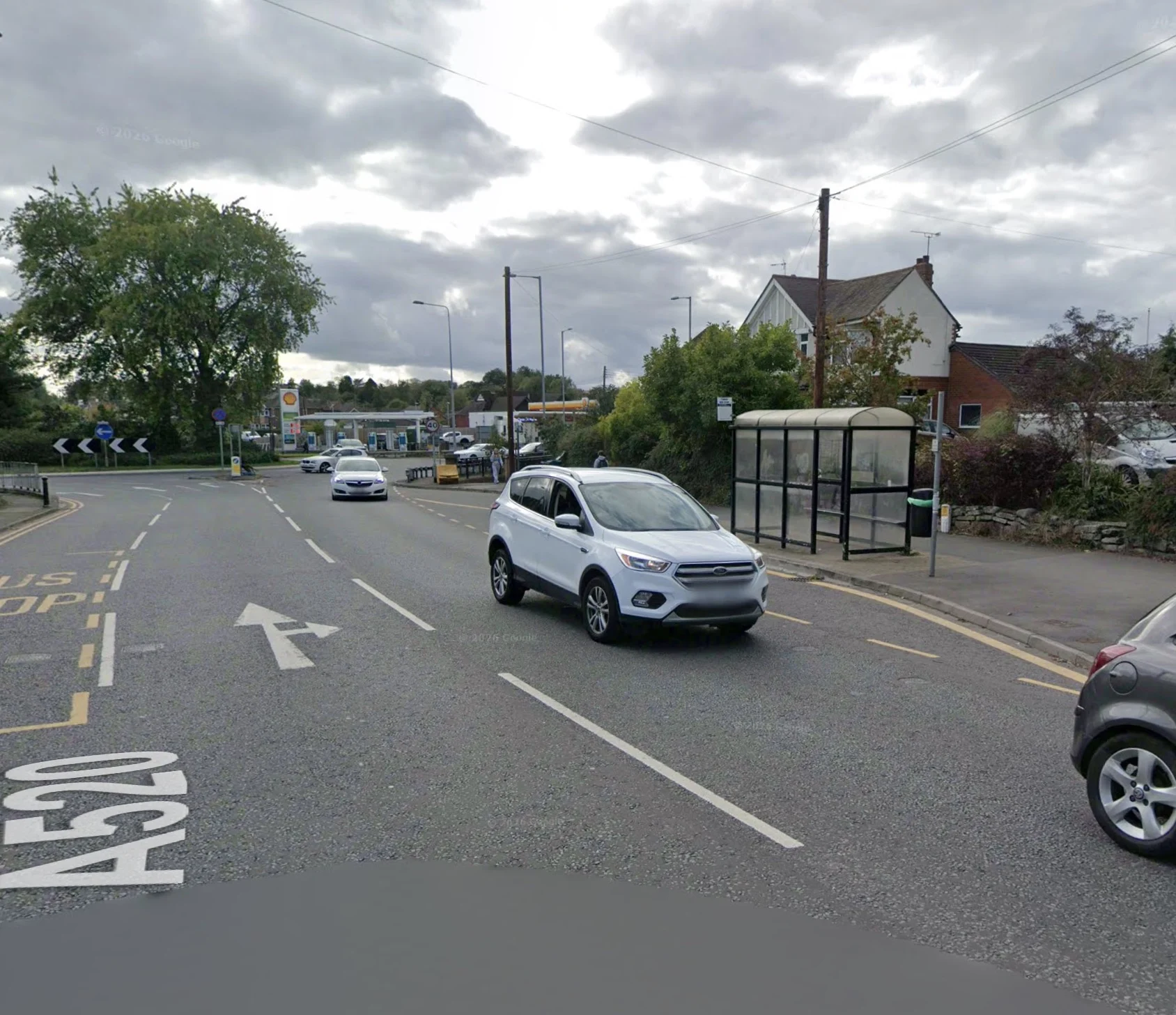 Google Maps Image from Stafford Road towards the Walton Roundabout