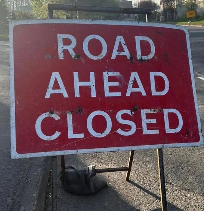 Road Closed Sign