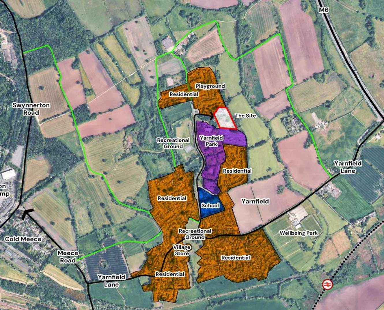 Yarnfield Development - Site Context