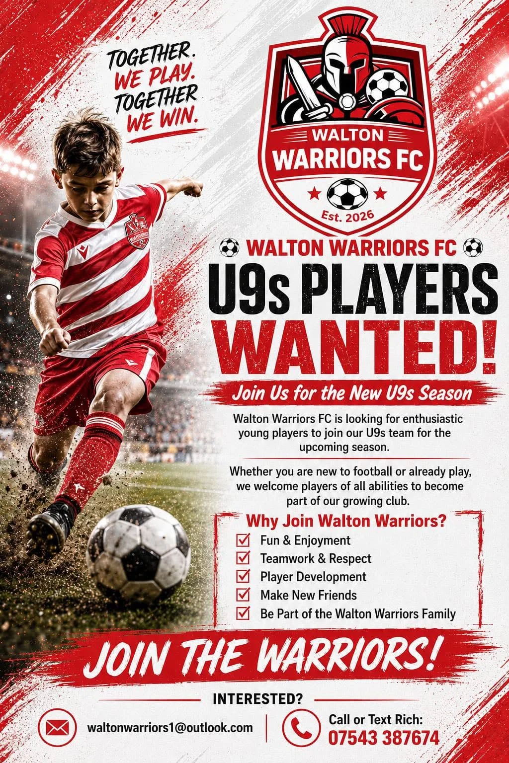 Walton Warriors FC Poster