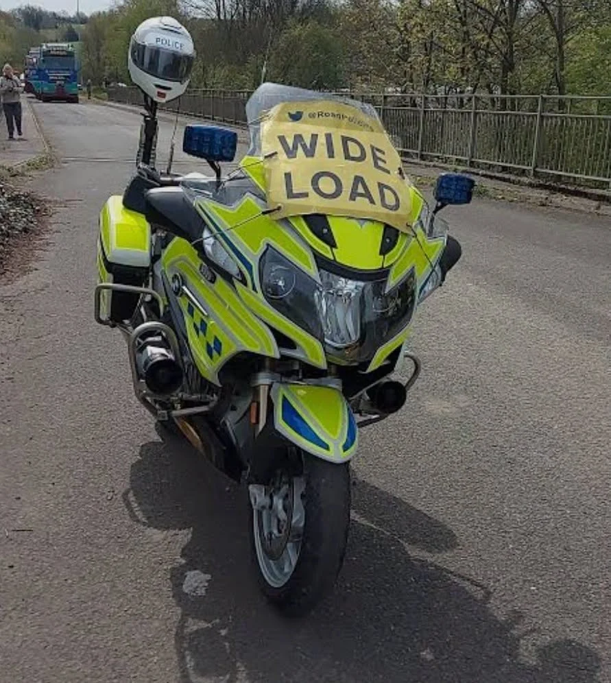 Abornmal Load - Police Bike - Staffordshire Road Crime Team