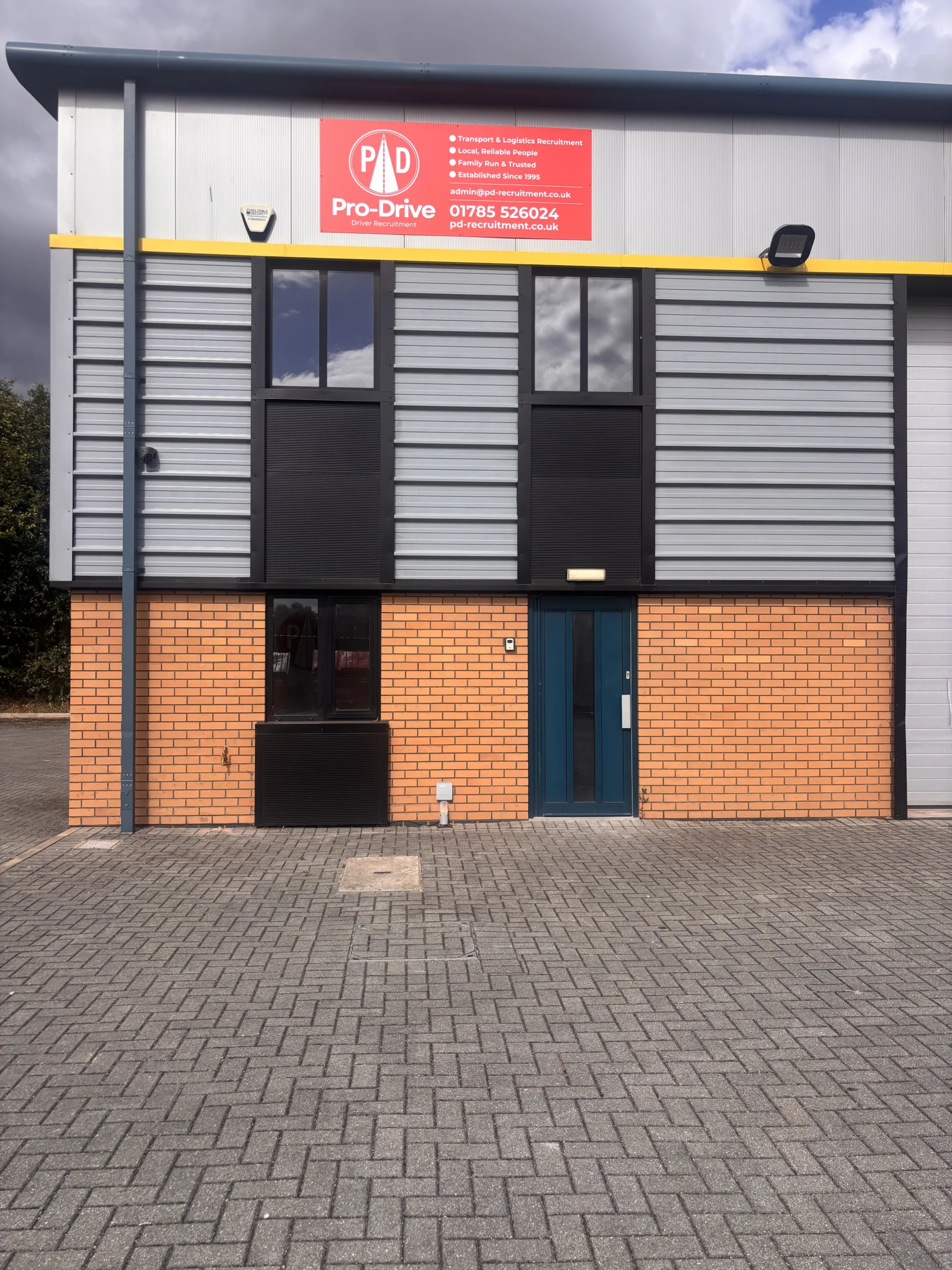 Pro Drive Recruitment's new office at Diamond Business Park in Stone, Staffordshire.