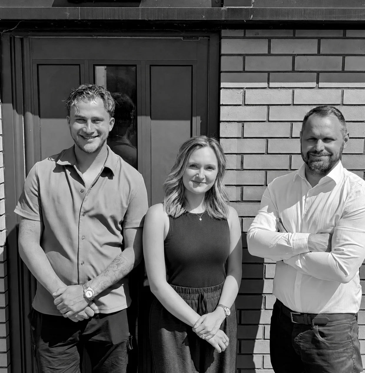 The Pro Drive Recruitment team outside their new office at Diamond Business Park in Stone.