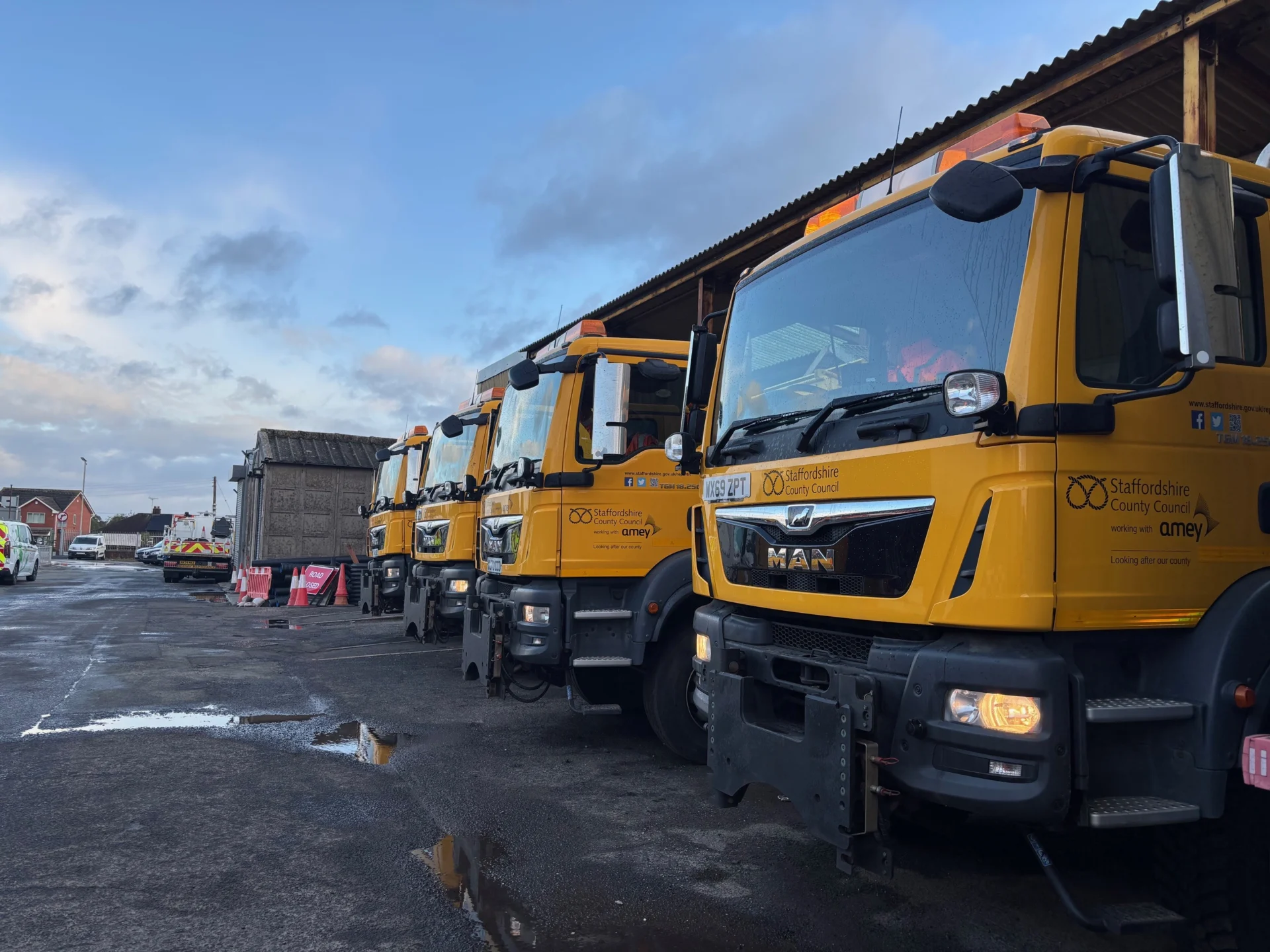 Row of Gritters