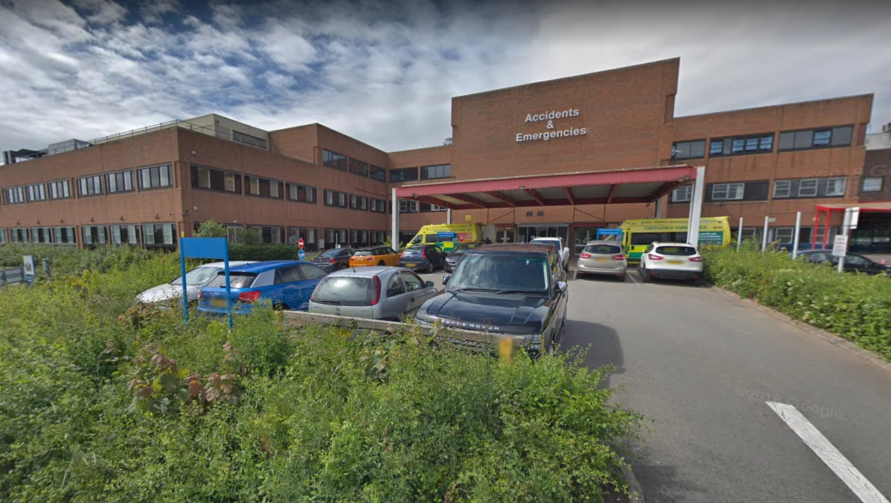 A Google Street View image of County Hospital Stafford