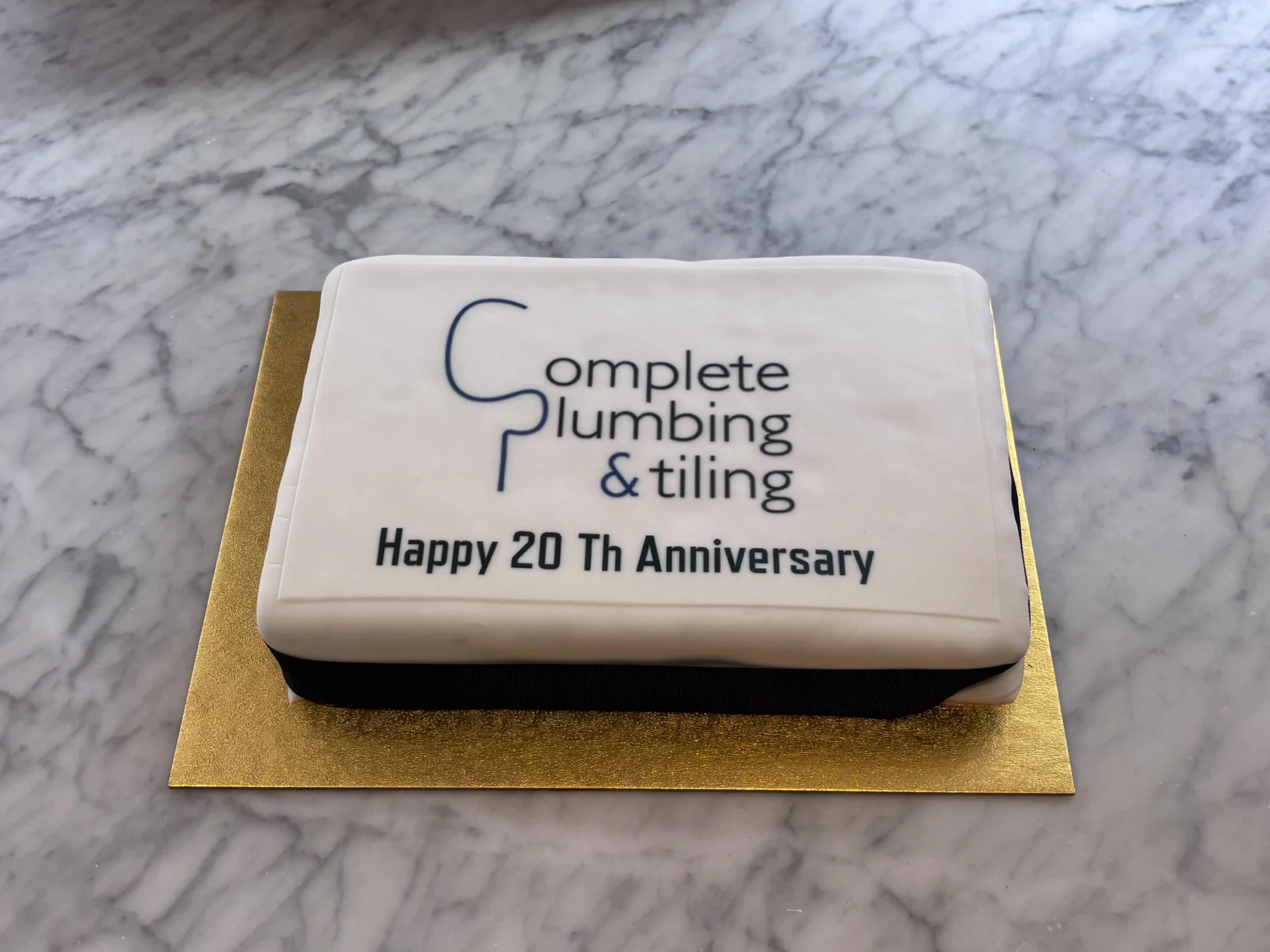 Complete Plumbing 20 year anniversary cake
