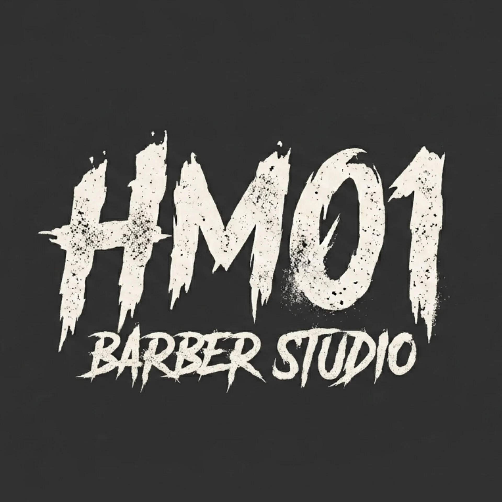 HM01 Barber Studio Stone Logo
